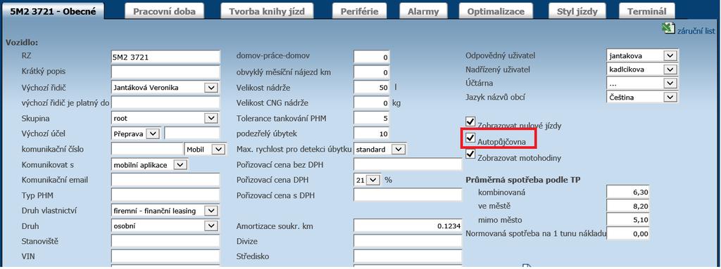 Tedy pokud zaměstnanec firmy ví, že potřebuje na určitý čas k dispozici firemní vozidlo,