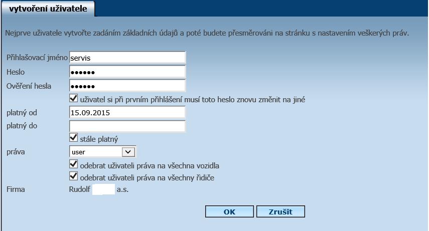 Práva: Demo uživatel nemá právo editovat jakkoliv knihu jízd.