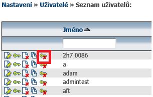 6.16.5 Uživatelé Smazat historii hesel Položka Smazat historii hesel slouží k vymazání historie hesel, doporučujeme, jako první krok při změně hesla viz Uživatelé Změnit heslo. 6.