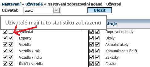 Při pohledu z uživatelského přístupu s právy user: 6.19 Změnit heslo Pro nastavení nového hesla lze využít funkci Změnit heslo přímo v agendě uživatelé.