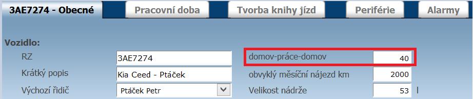 Statistika nabízí možnost exportu do.xls s možností výběru dvou variant. Varianta Export do.xls II exportuje jen detailní řádky s vyplněným řidičem i vozidlem.