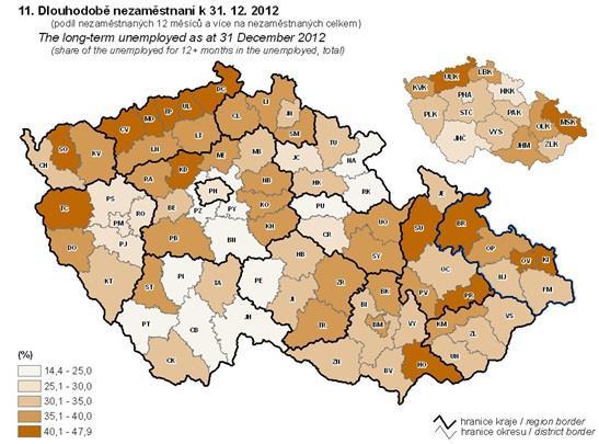 Obrázek 8 Zdroj: Český statistický úřad, Statistická ročenka MSK 2013, Ostrava, 2013; Nedostatek pracovních příležitostí, nepříznivé perspektivy pro mladou generaci, špatná dopravní dostupnost do