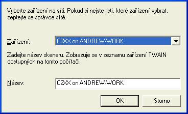 6. Klepněte na tlačítko Dokončit. Pokud instalační program detekuje, že je nutno restartovat Windows, výše uvedená stránka na to upozorní. 7. Automaticky se spustí Konfigurace síťového skeneru.