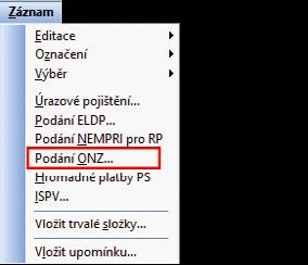 dvojklikem myši. Následně klikněte myší na záhlaví prvního sloupce v tabulce s označením X a zvolte záložku Moje označené. Tím dojde k výběru požadovaných záznamů.