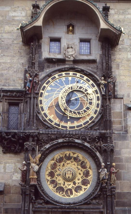 15 ASTRONOMICAL CLOCK Astronomical Clock is a medieval astronomical clock located on Old Town Square and is a part of the Old Town Hall. In 1402, only the clock was located on the town hall tower.