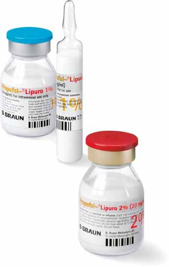 Lipuro technologie Technologie a inovace Propofol- Lipuro je vysoce inovativním produktem koncernu B. Braun.