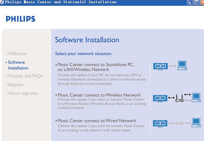 6 Pro uplatnění nových nastavení na WACS700 musíte umožnit Centru i Stanici vstoupit do Instalačního ežimu Na centru: a. Zvolte HD. b. Stiskněte MENU c.