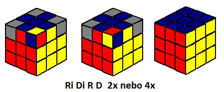Správná orientace rohů je to poslední krok při skládáni Rubikovy kostky. K tomuto kroku využijeme pravidlo RiDiRD, které jsme používali již při skládání rohů první vrstvy.