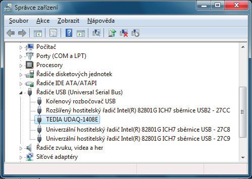 9) Důležité upozornění: Některé USB moduly TEDIA obsahují dvoukanálový USB řadič, t.j. modul se chová jako dvě nezávislá USB zařízení.