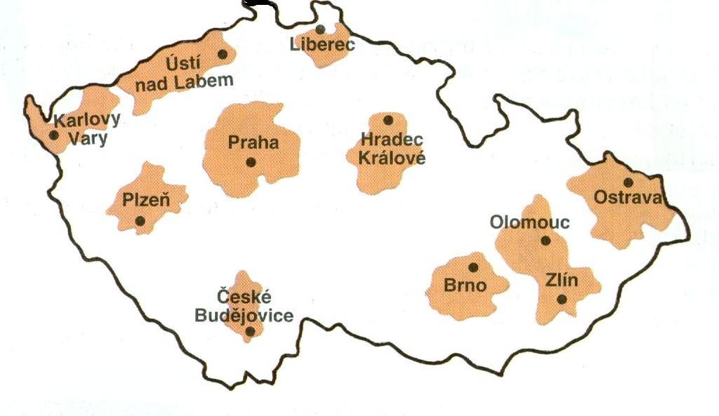 51 Obyvatelstvo České republiky je poměrně hustě obydlena. Osídlení však není rovnoměrné.nejvíce lidí žije ve velkých městech a v jejich okolí. Hustě osídleny jsou nížinaté oblasti státu.