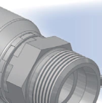 D2 Koncovka-hrdlo pevné přímé-závit metrický -kužel 24 vnitřní-těžká řada ISO 12151-2-S CES 441/441RH/1LT/2/2ST/3/492/492ST/692/692 TWIN