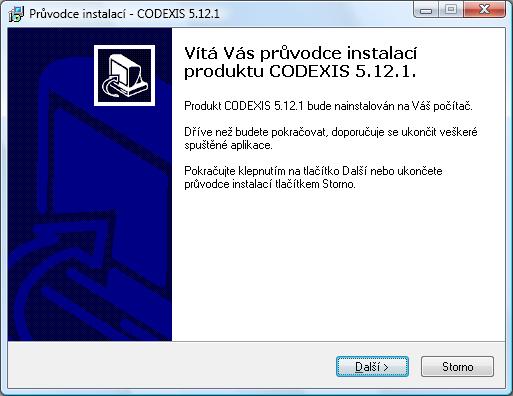 Codexis Systémová příručka 7? 3.3 SÍŤOVÁ AKTUALIZACE A OD 6.2 OD PRODUKTU 7.1 DOPLŇKŮ Instalace 3.