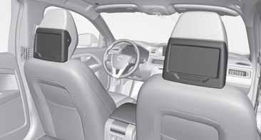 05 Informační systém RSE - zábavní systém pro zadní sedadla (Rear Seat Entertainment)* Přehled Obrazovka TV Konektor sluchátek Vypínač Zap/Vyp Vstup A/V-AUX Dálkový ovladač Sluchátka Vysílač/přijímač
