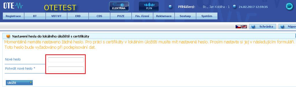 Dále klikněte na tlačítko Procházet a vyhledejte zálohu vašeho certifikátu ve filesystému.