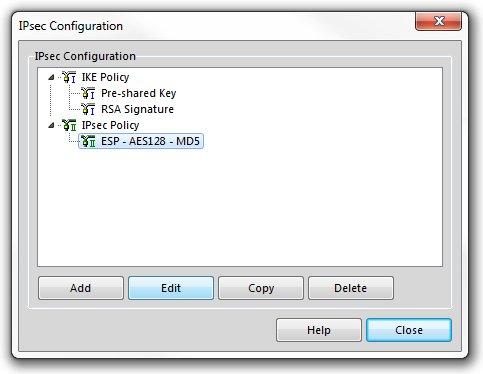 Obrázek 19: NCP Secure Entry Client Pre-shared Key Nyní v konfiguračním okně v sekci