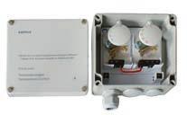 Dvouzónový regulátor (230V, 2x spínací kontakt 16 A) pro vyhřívání střešních okapů, svodů a venkovních ploch.