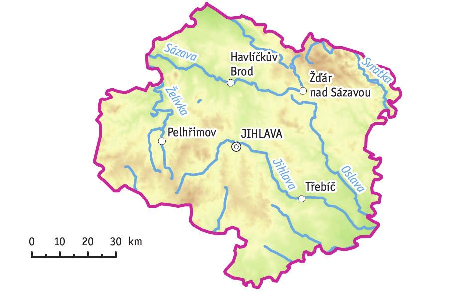 1 Úvod Kraj Vysočina se nachází v centrální části ČR a je velmi rozmanitým regionem, jehož přírodní podmínky a z nich vycházející hospodářské možnosti utvářejí stav životního prostředí kraje.