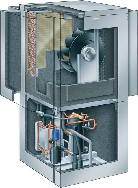 ventilátor 5 Elektronický expanzní ventil 6 Výměník tepla pro