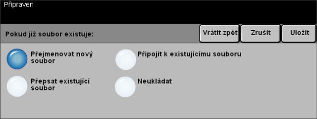 Snímání v síti Název dokumentu Použijte funkci Název dokumentu pro stanovení názvu složky, kterou jste zvolili pro uložení sejmutého obrazu. Tato možnost se týká pouze názvu složky.