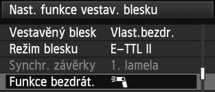 Fotografování s bezdrátovým blesem s uživatelsým nastavením [1 (A:B)] Více vedlejších jednote ve více supinách A B 1 2 3 Rozdělte vedlejší jednoty do supin