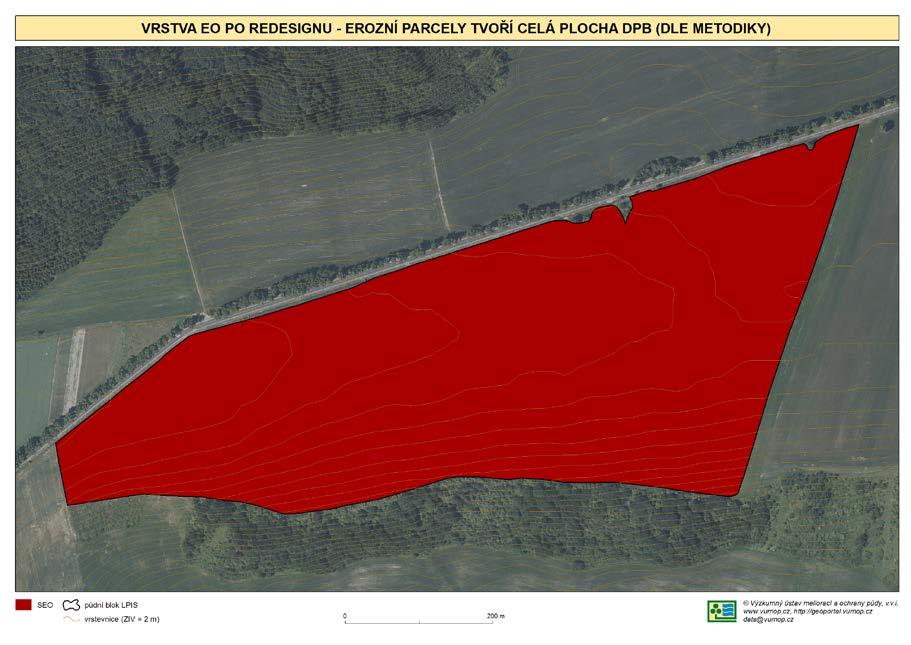 přesahuje 50 % výměry erozní parcely, nebo se na erozní parcele vyskytuje souvislá výměra MEO+SEO nad 2 ha, bude celá plocha erozní parcely vedená jako MEO, pokud již však není vedena jako SEO,