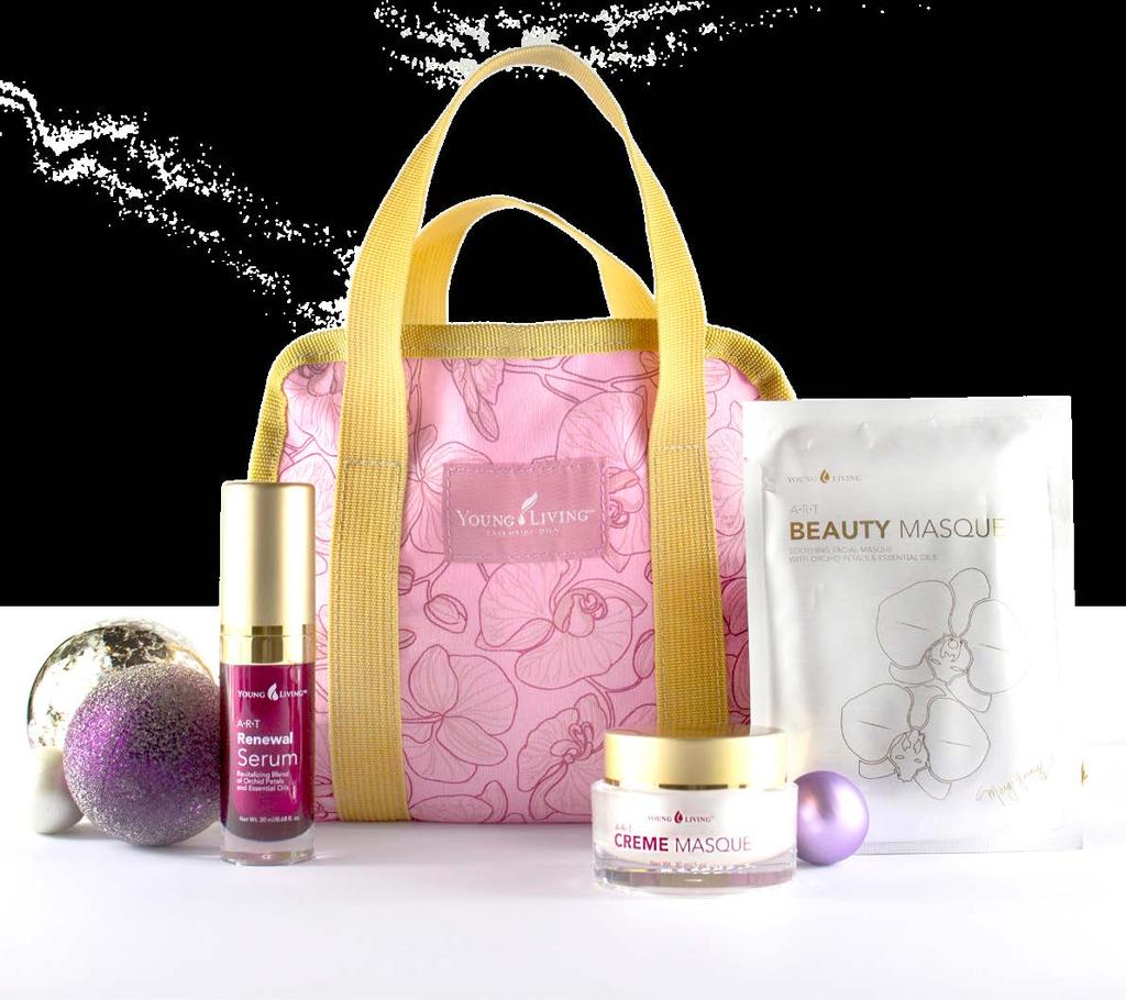 Indulgent Beauty Potěšte někoho letošní zimu luxusním dárkem z kolekce kosmetických přípravků Indulgent Beauty od společnosti Young Living! 8 99760 Naše elegantní řada kosmetických přípravků značky A.