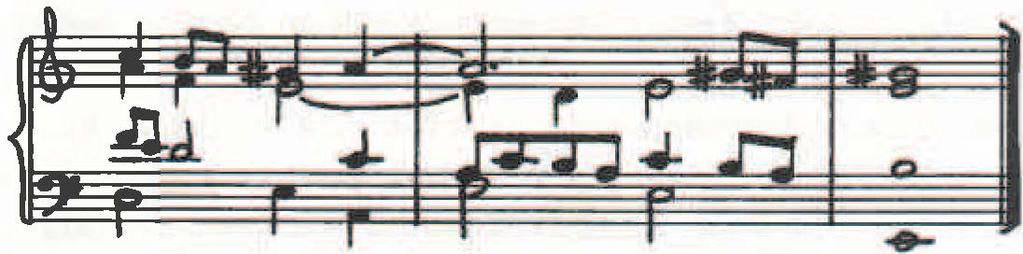 Proto působí tento závěr jako modální reziduum, kdy je ve skladbě celkově převládající tónina e moll před závěrem modálně frygicky oslabena.