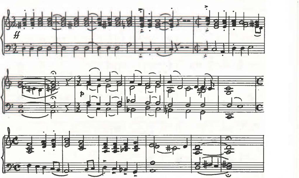 Př. 4 Grandioso >. J rit. > p i Smetanovy je patrná proměnlivost tonální příslušnosti, již teprve kadence utvrdí.