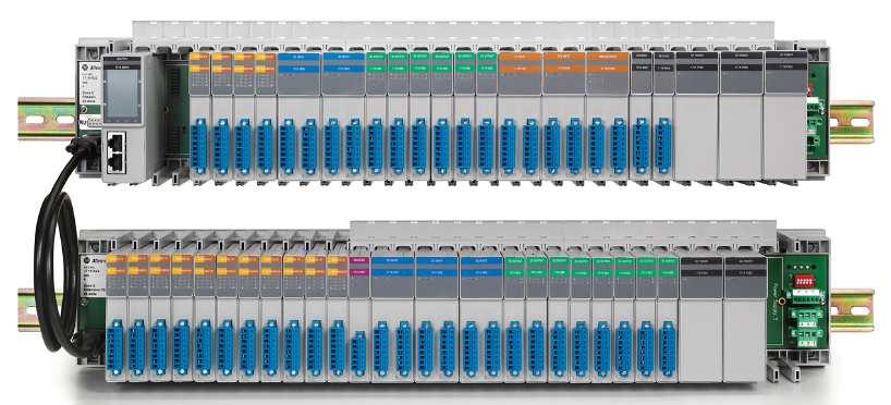 1719 Ex I/O EtherNet/IP DLR Adaptér 22 nebo 8 slotové šasi 24 slotové rozšiřující šasi