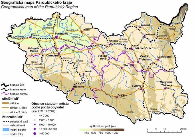 Pardubický kraj Pardubický Region Nej Pardubického kraje Nejvýše položený bod Nejníže položený bod Obec s největším počtem obyvatel Obec s nejmenším počtem obyvatel Obec s nejvyšším průměrným věkem