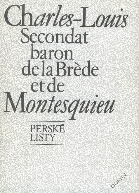 Perské listy - román v dopisech (161 úplných dopisů a několik zlomků), které píší z cest po Evropě zpátky domů dva Peršané - přátelé Uzbek a Rizá - ostrá a útočná satira na soudobou společnost -