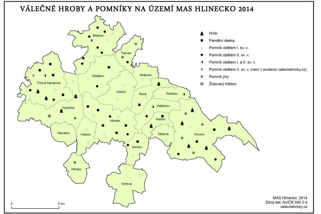 Obrázek 71: Válečné hroby a pomníky na území MAS Hlinecko 2014 22.