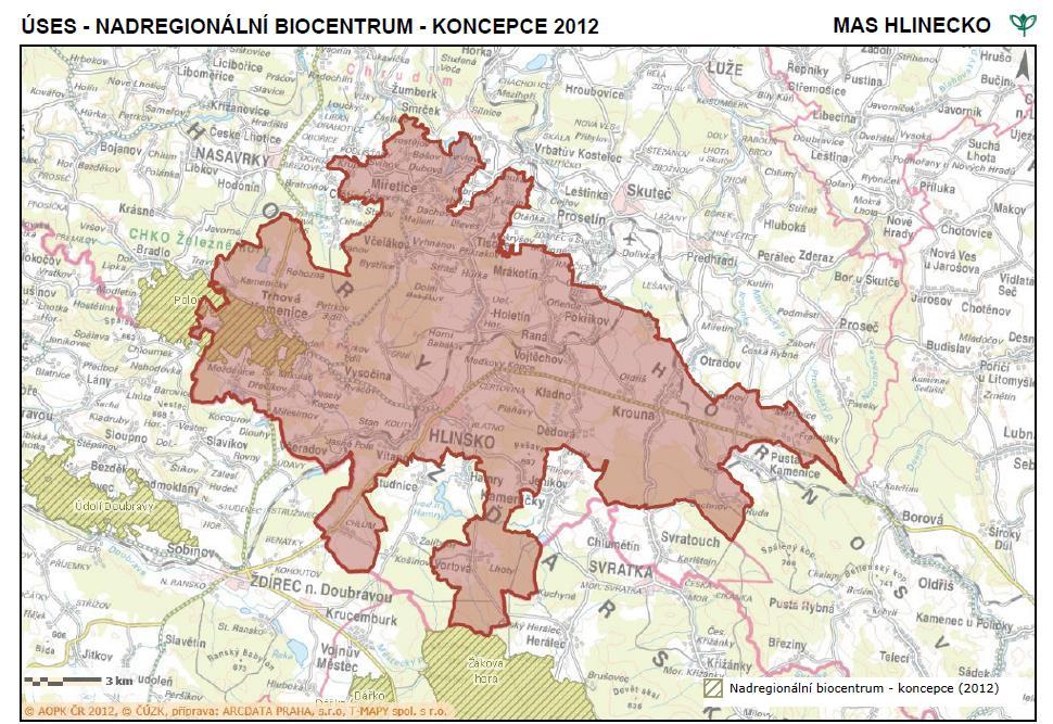 Obrázek 31: Územní systém ekologické stability - nadregionální biocentrum 11.