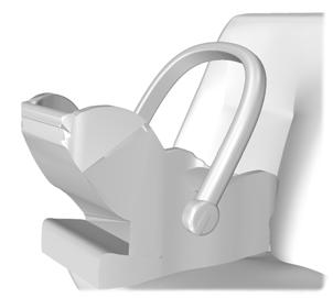 Dětské zádržné prostředky pro různé hmotnostní skupiny Používejte následující správné dětské zádržné prostředky: Bezpečnostní sedačka pro batolata E68916 UPOZORNĚNÍ Děti s výškou do 150 cm nebo ve