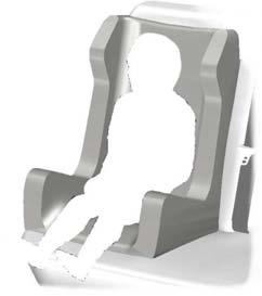 Zvýšené sedadlo (skupina 2) E68920 Děti vážící 13 až 18 kilogramů upevňujte do dětské bezpečnostní sedačky (skupina 1) na zadním sedadle.