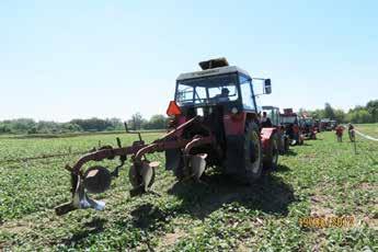 , hlavní rozhodčí této soutěže a mezi soutěžícími s č. 4 a 5 stojí Ing. Matouš Šubík, jednatel společnosti Agrima Žatec, kterému z tohoto místa děkujeme za výraznou podporu oráčských soutěží.