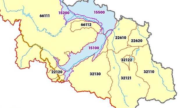 b) vodní útvar podzemních vod: ID útvaru Název kolektoru Plocha (km 2 ) Typ zvodnění Litologie 15100 Kvartér Odry 262,9 Souvislé Písky, hlíny a štěrky 32130 Flyš v mezivodí Odry 554,6 Lokální