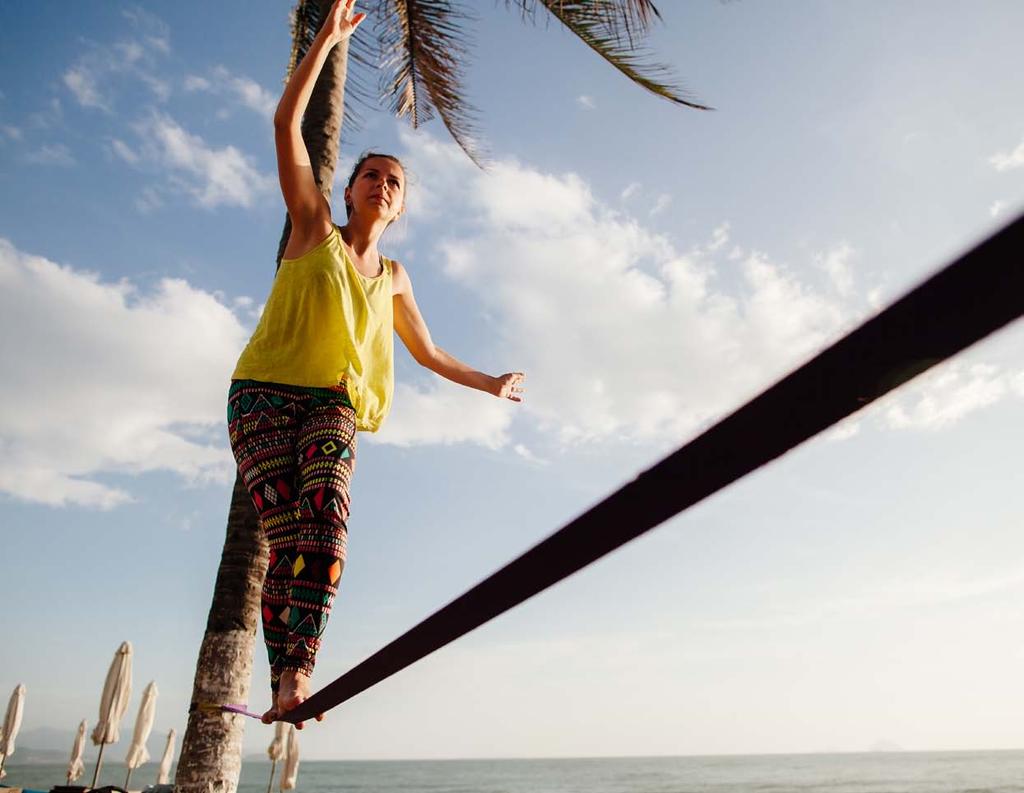 ADRENALIN 25 Slack-line Rovnováha Chůze po ploché smyčce.