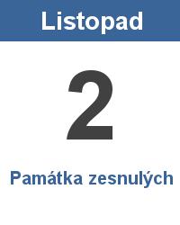 Tradice: 2.11. Modlitba za zemřelé patří k nejstarší křesťanské tradici. Vzpomínka na mrtvé se koná při každém slavení bohoslužby (eucharistie).