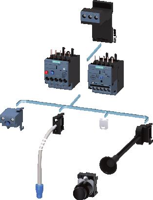 Příslušenství tepelných (RU) nebo elektronických (RB0/) jisticích nadproudových relé a monitorovacích proudových relé RR (S00, S0, S) 8 Provedení Pro velikost Příslušenství lze použít pro následující