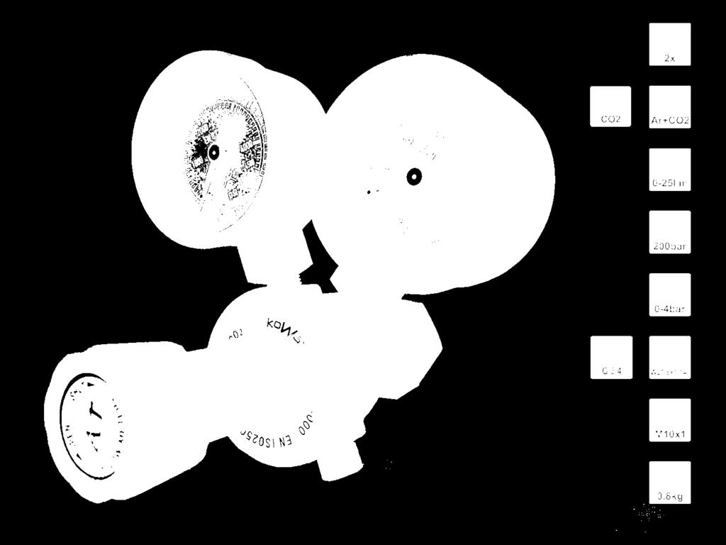 2 KWXRVGH355C Redukční ventil KOWAX GH-355 CO 2 7.3 KWXRVMGH5000C Redukční ventil KOWAX mini GH-5000 CO 2 7.