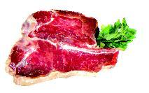 Speciální steaky / Spezialität Fleisch-Steak T-BONE STEAK 450g hovězí roštěná a svíčková na dělící kosti, pro gurmány Saftiges