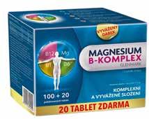 Möller's Omega 3 ovocná příchuť 250 ml MAGNE B6 50 tablet Magnesium B-komplex Glenmark 100 + 20 tablet