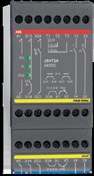Bezpečnostní časovač JSHT2 Schválení TÜV NORD Bezpečnostní časovač pro: Přemostění času (time bypass) Krokování (inching) 6 Vlastnosti: Pevné nastavení času v rozmezí od 0,2 do 40 s Volitelný