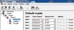 Funkční bloky pro analogové vstupy Pluto D20 a D45 2 Konfigurace v Pluto Manageru Vstupy je možno konfigurovat v položce I/O Options v Pluto Manageru.