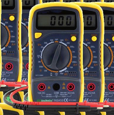 MĚŘCÍ TECHNKA 2 Multimetry pro měření základních elektrických veličin s volitelně přepnutelnými rozsahy.