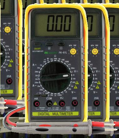 MĚŘCÍ TECHNKA Vybavené multimetry s většími rozsahy a rozšířené o další funkce pro měření nejen elektrických veličin.