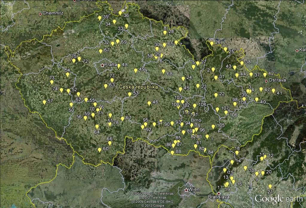 st. 3 = středně rezistentní populace (laboratorní 100% vyjádřená dle Abbotta se pohybuje v intervalu od 90 do 99,99 %) st.