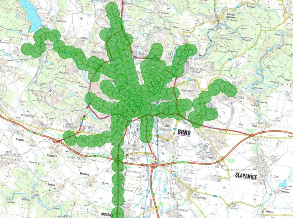 Během dalšího rozvoje veřejné dopravy ve městě by měl být brán zřetel na tyto neobsloužené lokality a postupně by mělo být zajištěno zkrácení docházkových vzdáleností na únosnou míru.