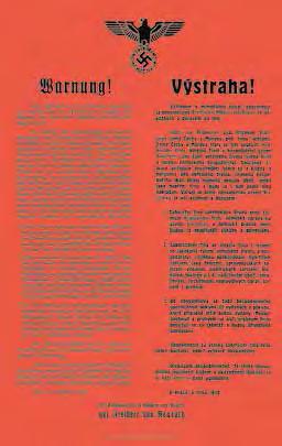 B. VÝSTRAHA ŘÍŠSKÉHO PROTEKTORA Najdi v expozici výstrahu říšského protektora Konstantina von Neuratha z října 1939, pečlivě si ji přečti a zamysli se nad následujícími úkoly a otázkami.